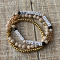 Don't Worry - Just Breathe Dual Message Bracelet Set
